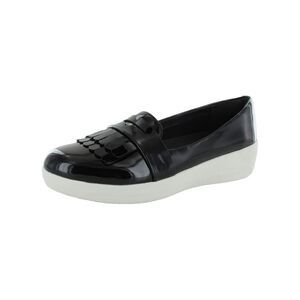 Fitflop Womens 'Sneakerloafer' Fringey Patent Shoes